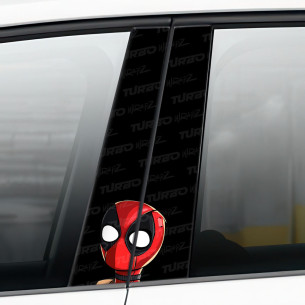 Naklejka na słupek samochodowy Mini Deadpool | TurboWrapz.com 2