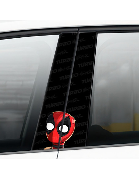 Naklejka na słupek samochodowy Mini Deadpool | TurboWrapz.com