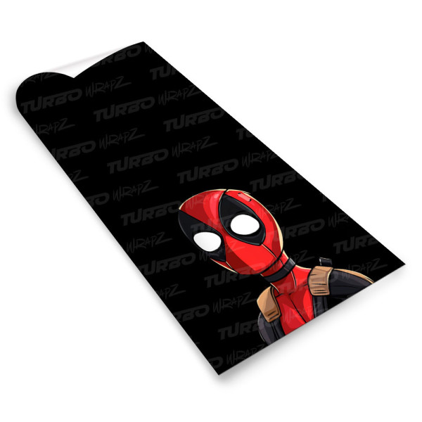 Sticker for car pillar Mini Deadpool | TurboWrapz.com