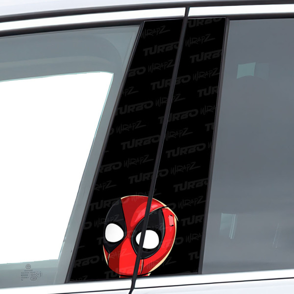 Naklejka na słupek samochodowy Mini Deadpool | TurboWrapz.com