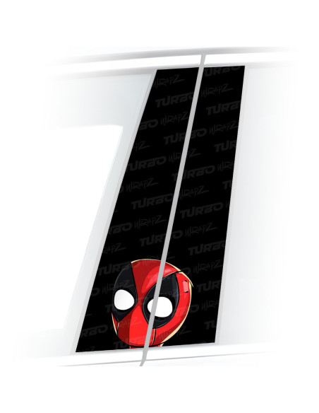 Naklejka na słupek samochodowy Mini Deadpool | TurboWrapz.com