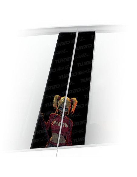 Sticker for car pillar Kreskówkowa Harley Quinn | TurboWrapz.com