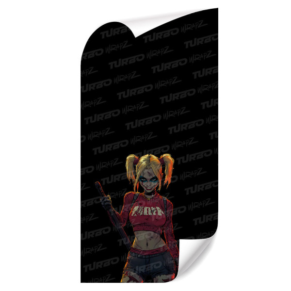 Sticker for car pillar Kreskówkowa Harley Quinn | TurboWrapz.com