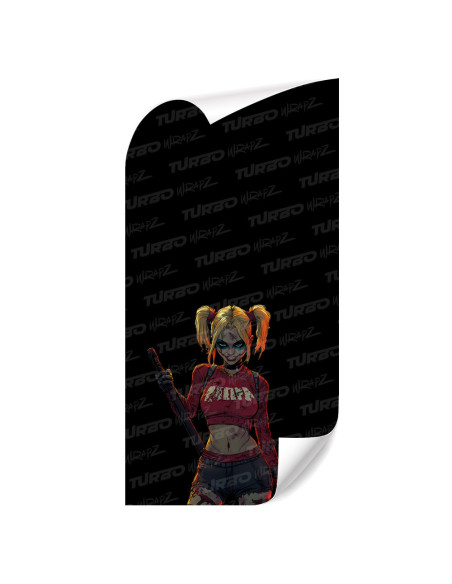 Naklejka na słupek samochodowy Kreskówkowa Harley Quinn | TurboWrapz.com