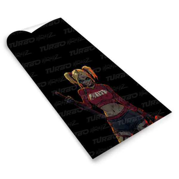 Sticker for car pillar Kreskówkowa Harley Quinn | TurboWrapz.com