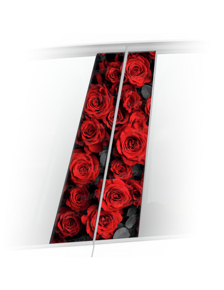 Sticker for car pillar Czerwone Róże | TurboWrapz.com