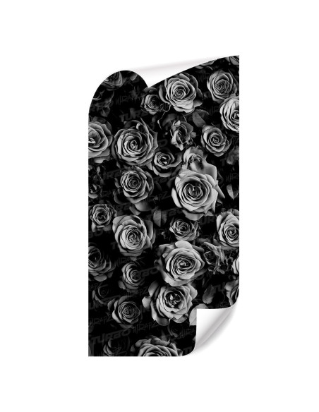 Naklejka na słupek samochodowy Czarnobiałe Róże | TurboWrapz.com