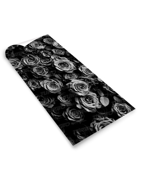 Naklejka na słupek samochodowy Czarnobiałe Róże | TurboWrapz.com