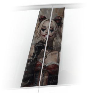 Sticker for car pillar Harley Quinn Lizak | TurboWrapz.com