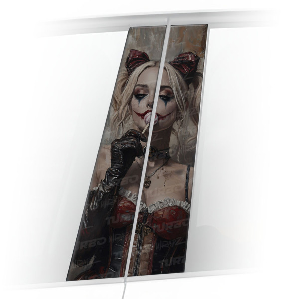 Sticker for car pillar Harley Quinn Lizak | TurboWrapz.com