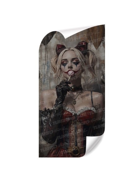 Sticker for car pillar Harley Quinn Lizak | TurboWrapz.com