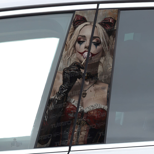 Sticker for car pillar Harley Quinn Lizak | TurboWrapz.com