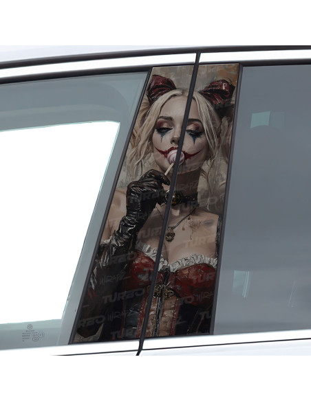 Sticker for car pillar Harley Quinn Lizak | TurboWrapz.com