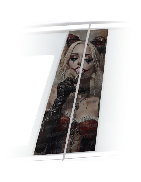 Sticker for car pillar Harley Quinn Lizak | TurboWrapz.com