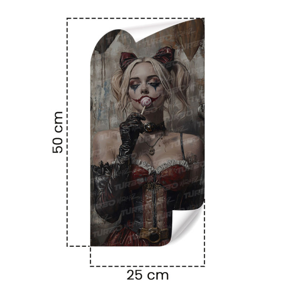 Sticker for car pillar Harley Quinn Lizak | TurboWrapz.com
