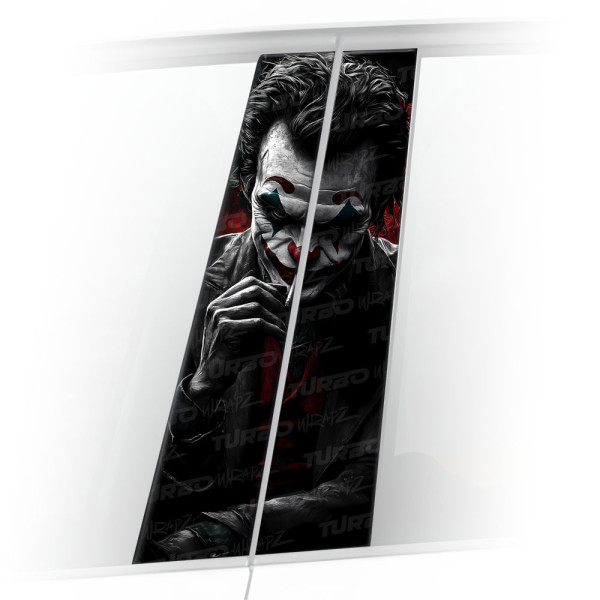 Naklejka na słupek samochodowy Joker z Cygarem | TurboWrapz.com