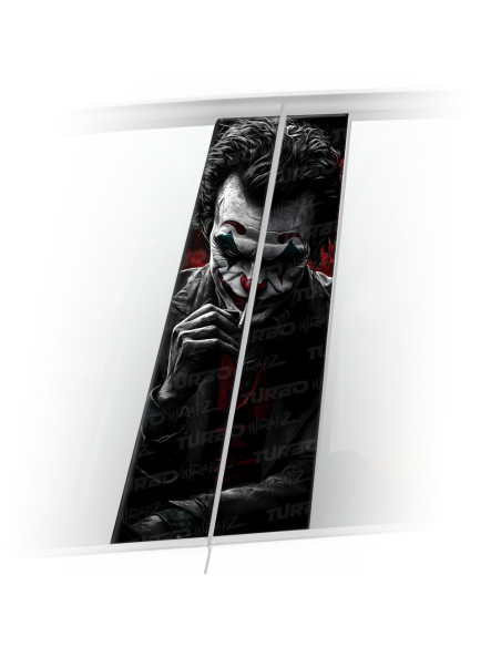 Naklejka na słupek samochodowy Joker z Cygarem | TurboWrapz.com