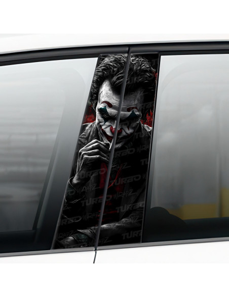 Naklejka na słupek samochodowy Joker z Cygarem | TurboWrapz.com