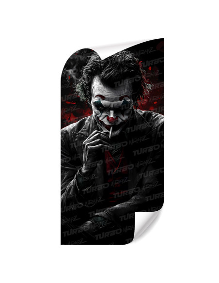 Naklejka na słupek samochodowy Joker z Cygarem | TurboWrapz.com
