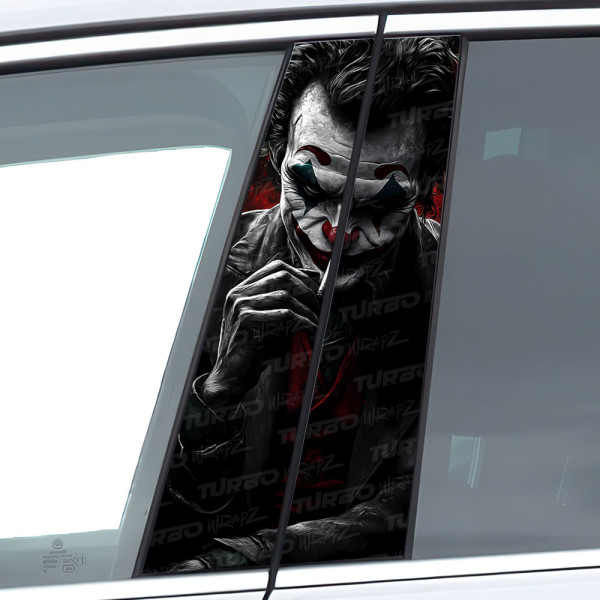 Naklejka na słupek samochodowy Joker z Cygarem | TurboWrapz.com
