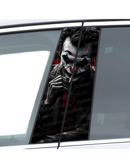 Naklejka na słupek samochodowy Joker z Cygarem | TurboWrapz.com