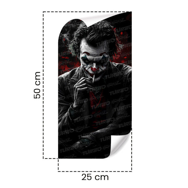 Naklejka na słupek samochodowy Joker z Cygarem | TurboWrapz.com