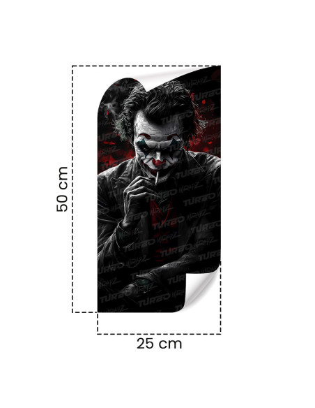 Naklejka na słupek samochodowy Joker z Cygarem | TurboWrapz.com