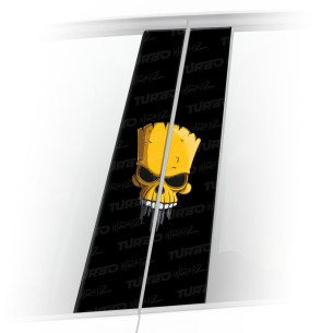 Naklejka na słupek samochodowy Bart Punisher | TurboWrapz.com