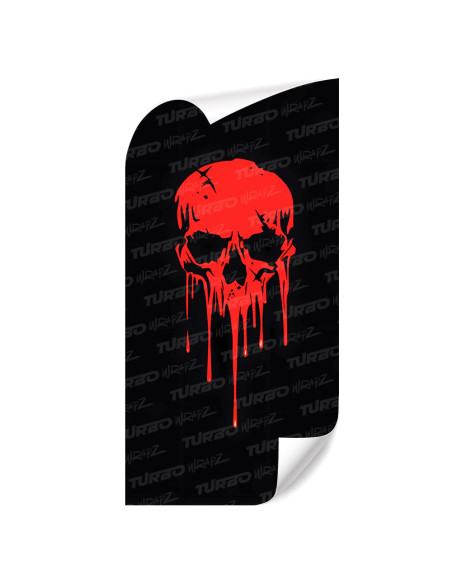 Sticker for car pillar Czerwony Punisher | TurboWrapz.com