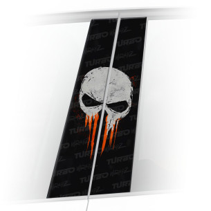 Sticker for car pillar Czaszka Punishera | TurboWrapz.com
