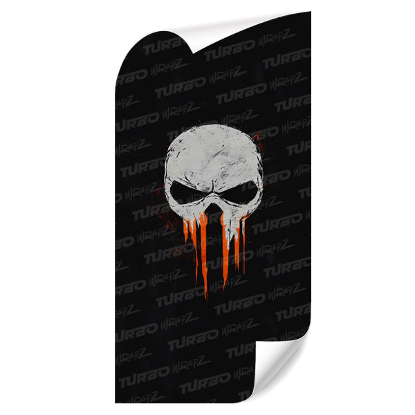 Naklejka na słupek samochodowy Czaszka Punishera | TurboWrapz.com