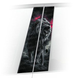 Naklejka na słupek samochodowy Ryczący Lew  | TurboWrapz.com