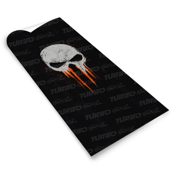 Naklejka na słupek samochodowy Czaszka Punishera | TurboWrapz.com