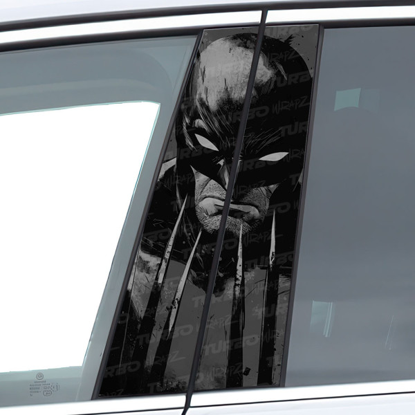 Sticker for car pillar Wolverine | TurboWrapz.com