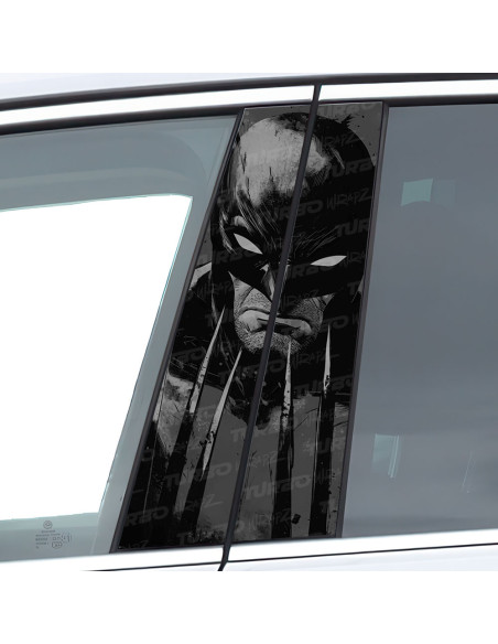Sticker for car pillar Wolverine | TurboWrapz.com