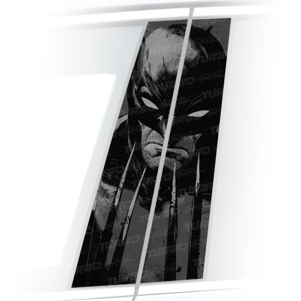 Sticker for car pillar Wolverine | TurboWrapz.com