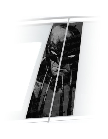 Sticker for car pillar Wolverine | TurboWrapz.com