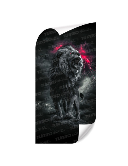 Naklejka na słupek samochodowy Ryczący Lew  | TurboWrapz.com