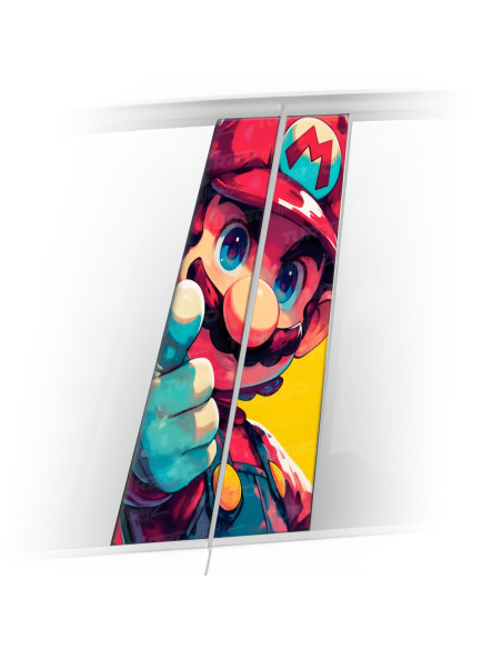 Sticker for car pillar Mario | TurboWrapz.com