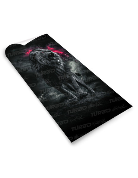 Naklejka na słupek samochodowy Ryczący Lew  | TurboWrapz.com