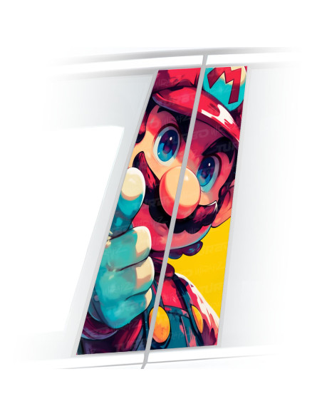 Naklejka na słupek samochodowy Mario | TurboWrapz.com