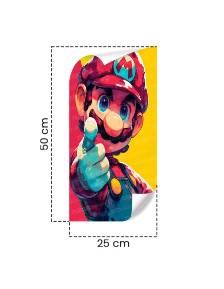 Naklejka na słupek samochodowy Mario | TurboWrapz.com