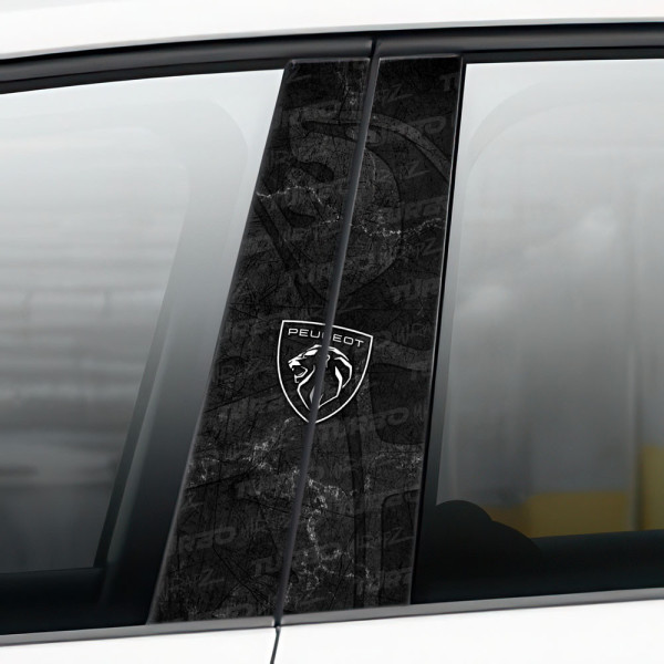 Naklejka na słupek samochodowy Peugeot | TurboWrapz.com