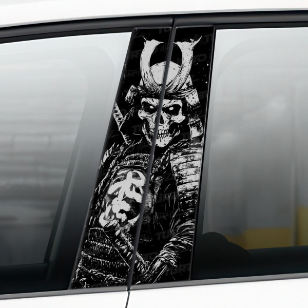 Sticker for car pillar Szkielet Samuraja  | TurboWrapz.com