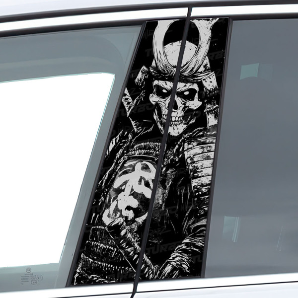 Sticker for car pillar Szkielet Samuraja  | TurboWrapz.com
