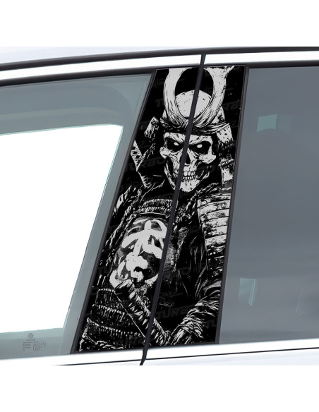 Sticker for car pillar Szkielet Samuraja  | TurboWrapz.com