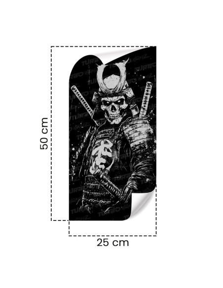 Sticker for car pillar Szkielet Samuraja  | TurboWrapz.com