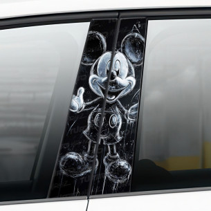 Naklejka na słupek samochodowy Myszka Miki Duch  | TurboWrapz.com 2