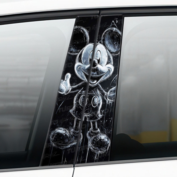 Naklejka na słupek samochodowy Myszka Miki Duch  | TurboWrapz.com