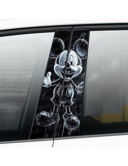 Naklejka na słupek samochodowy Myszka Miki Duch  | TurboWrapz.com
